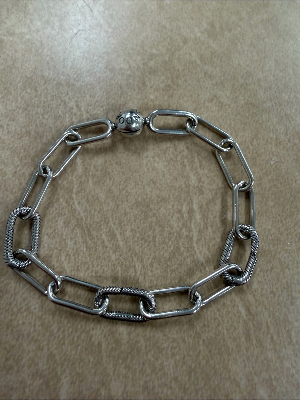 Pandora Silver-Tone Link Chain Bracelet new no box